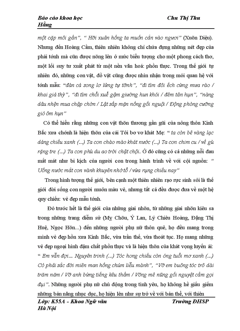 image for page Biểu hiện của tính mẫu trong thơ Hoàng Cầm