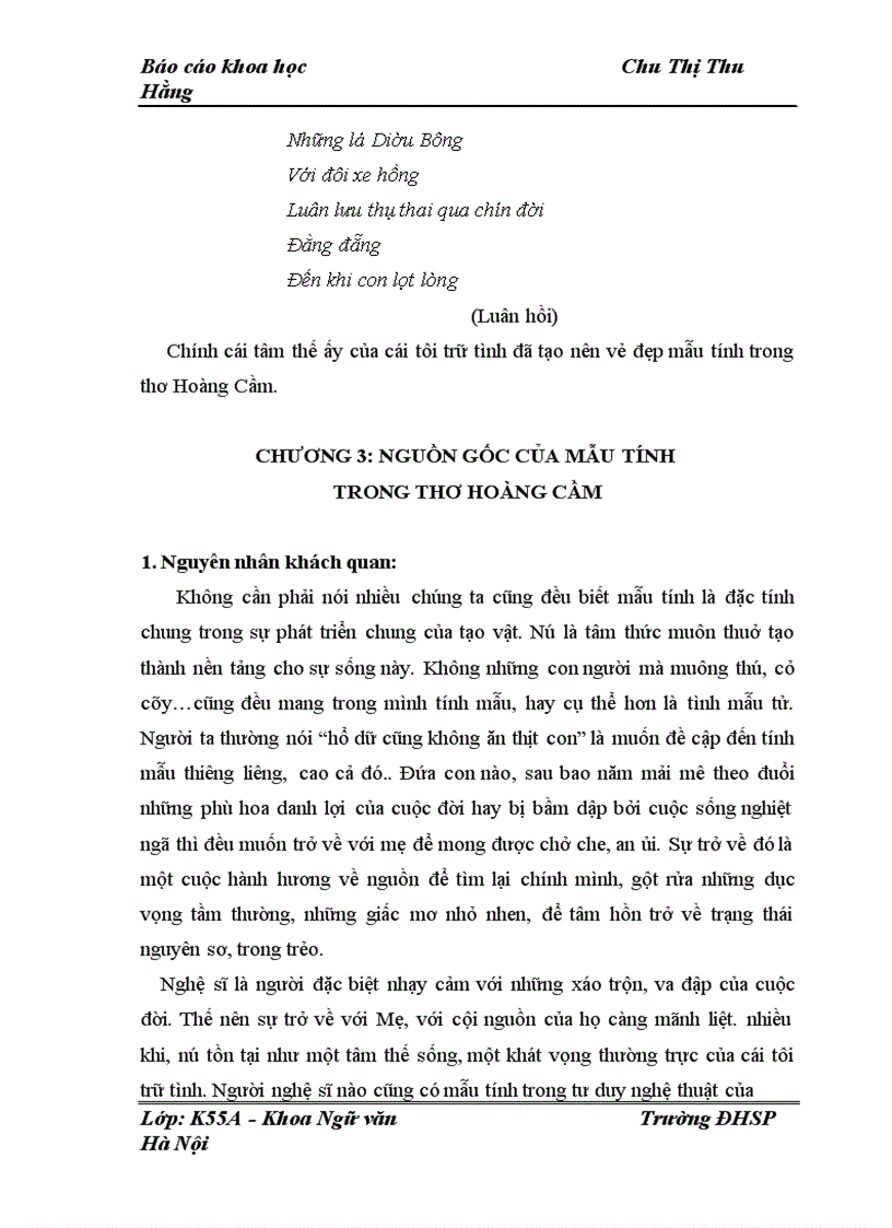 image for page Biểu hiện của tính mẫu trong thơ Hoàng Cầm