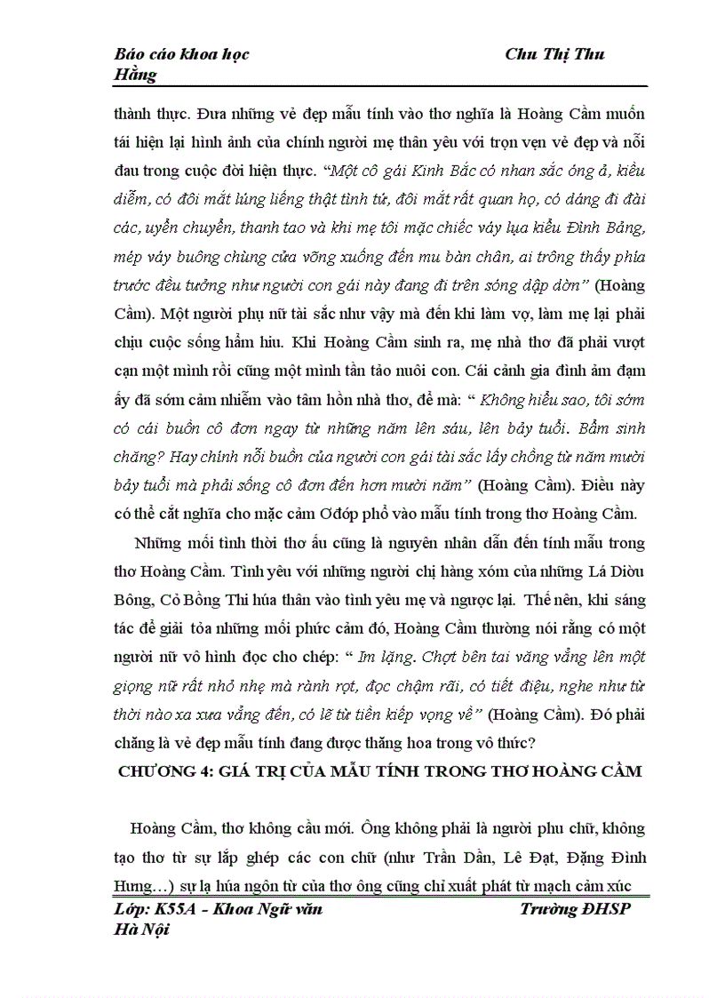 image for page Biểu hiện của tính mẫu trong thơ Hoàng Cầm