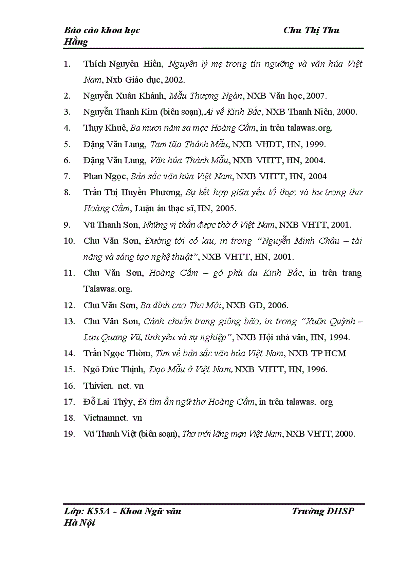 image for page Biểu hiện của tính mẫu trong thơ Hoàng Cầm