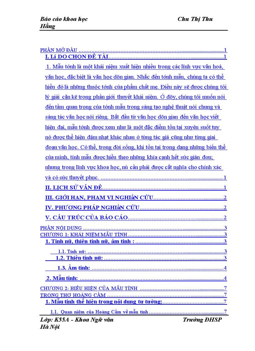 image for page Biểu hiện của tính mẫu trong thơ Hoàng Cầm