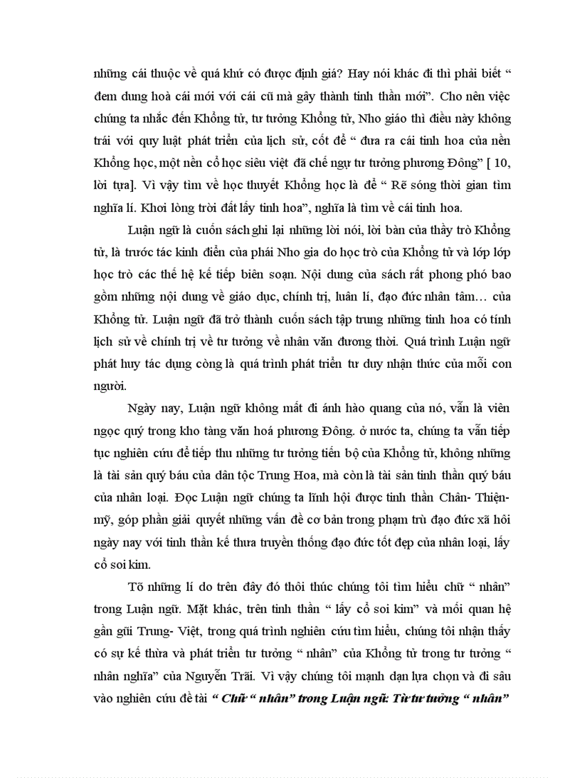 image for page Chữ “ nhân” trong Luận ngữ. Từ tư tưởng “ nhân” của Khổng tử đến tư tưởng “ nhân nghĩa” của Nguyễn Trãi dưới góc nhìn lịch đại