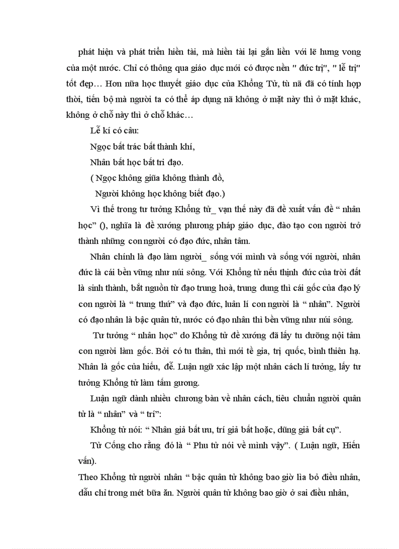 image for page Chữ “ nhân” trong Luận ngữ. Từ tư tưởng “ nhân” của Khổng tử đến tư tưởng “ nhân nghĩa” của Nguyễn Trãi dưới góc nhìn lịch đại