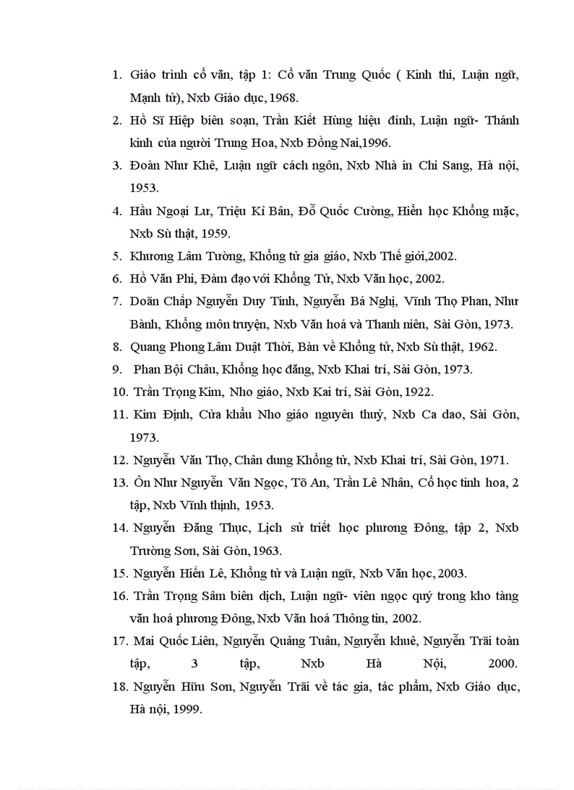 image for page Chữ “ nhân” trong Luận ngữ. Từ tư tưởng “ nhân” của Khổng tử đến tư tưởng “ nhân nghĩa” của Nguyễn Trãi dưới góc nhìn lịch đại