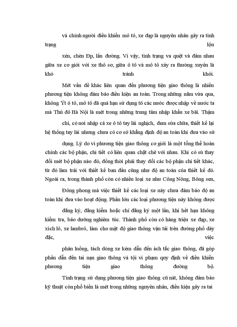 image for page Tình hình, nguyên nhân và điều kiện của tội vi phạm quy định về điều khiển phương tiện giao thông đường bộ ở Hà Nội