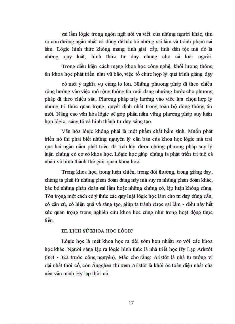 image for page Ýnghĩa lý luận và thực tiễn của lôgic học