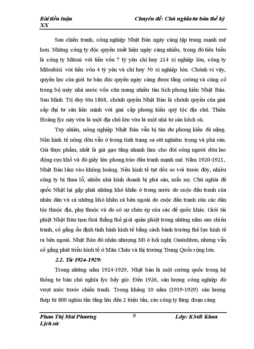 image for page Đặc điểm của chủ nghĩa tư bản Nhật Bản thế kỉ XX Bài : Chủ nghĩa tư bản thế kỷ XX