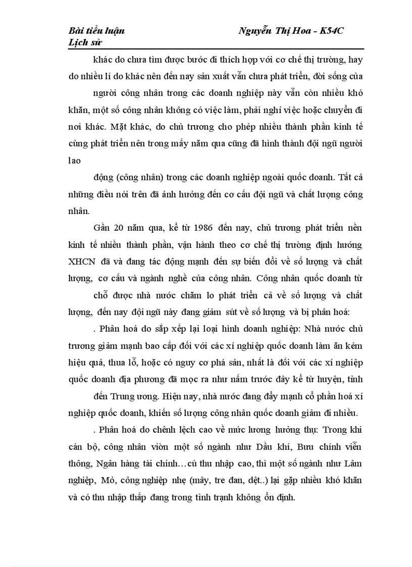 image for page Sự biến động của giai cấp công nhân trong doanh nghiệp quốc doanh