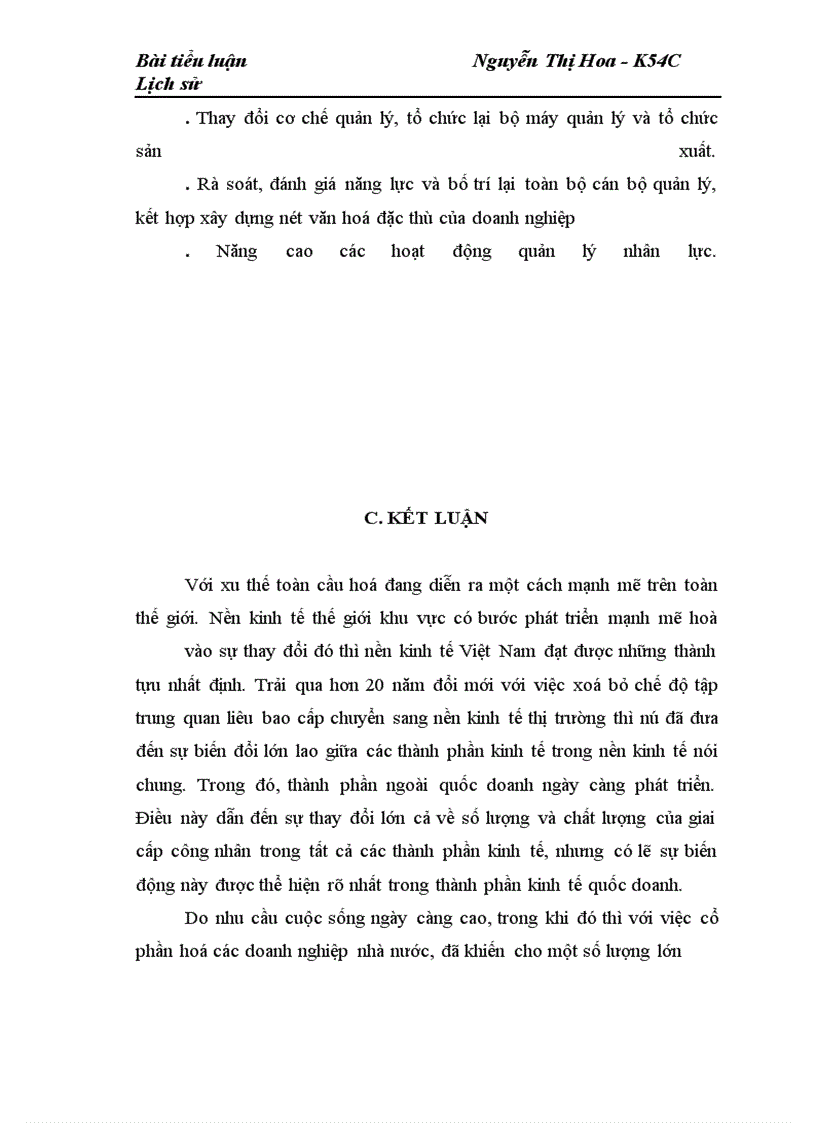 image for page Sự biến động của giai cấp công nhân trong doanh nghiệp quốc doanh