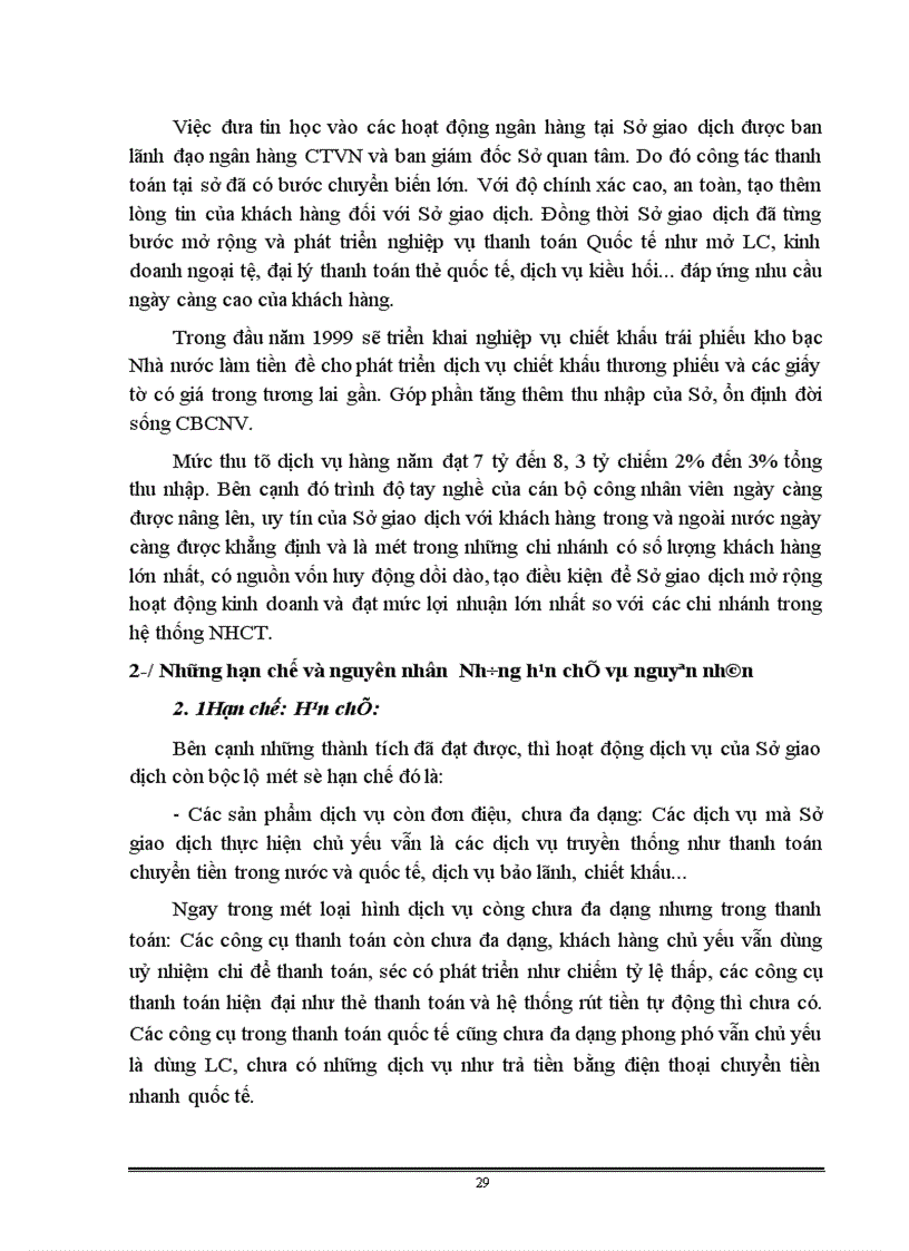 image for page Các dịch vụ ngân hàng tại Sở giao dịch - NHCTVN