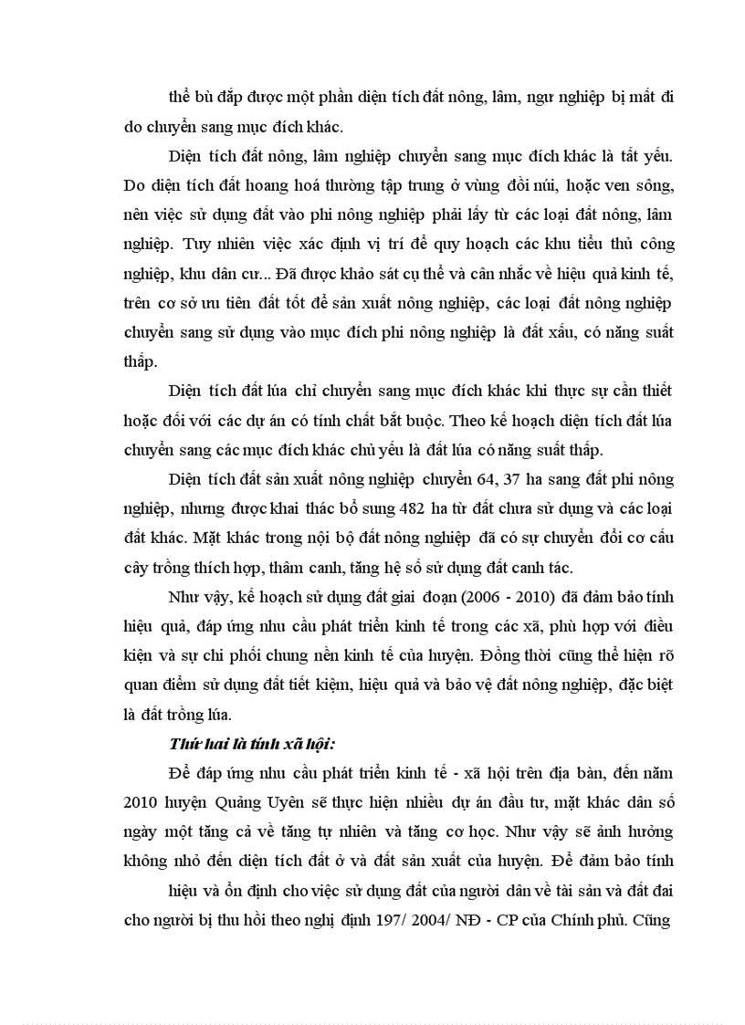 image for page Cơ sở lý luận xây dựng kế hoạch sử dụng đất kỷ cuối (2006 - 2010) huyện quảng uyên.
