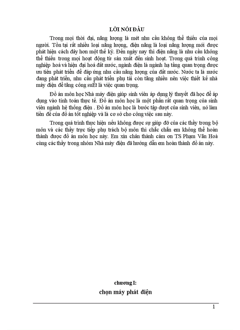 image for page Đồ án môn học Nhà máy điện