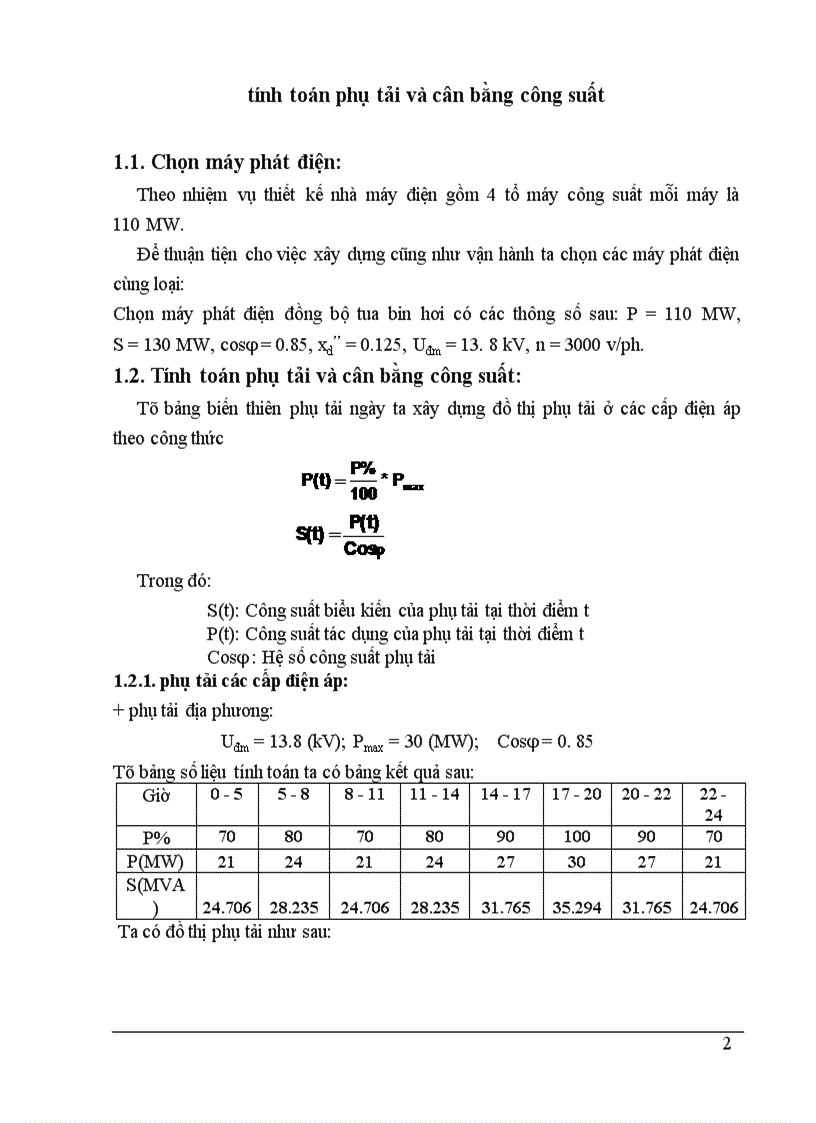 image for page Đồ án môn học Nhà máy điện