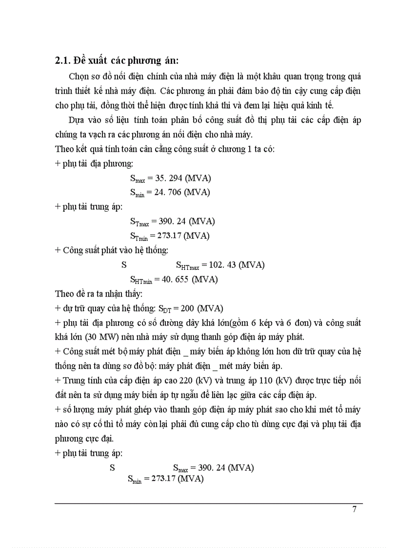 image for page Đồ án môn học Nhà máy điện