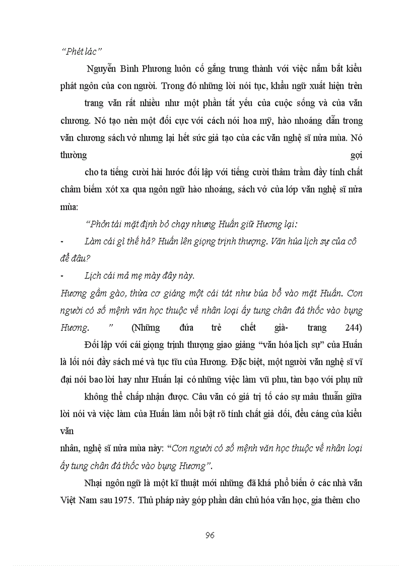 image for page Cảm hứng giễu nhại trong sáng tác của Phan Thị Vàng Anh