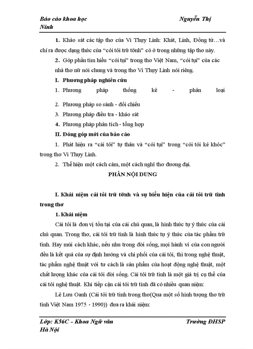 image for page Dạng thức “cái tôi trữ tình” trong thơ Vi Thùy Linh