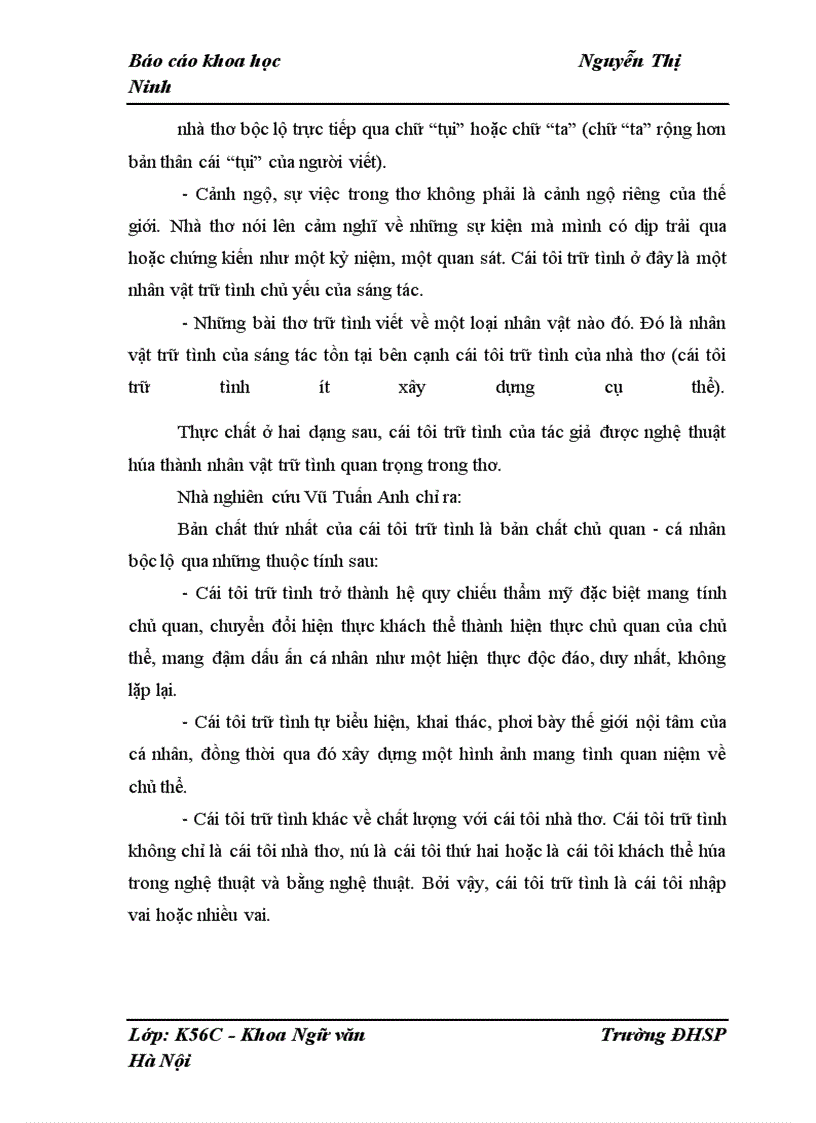 image for page Dạng thức “cái tôi trữ tình” trong thơ Vi Thùy Linh