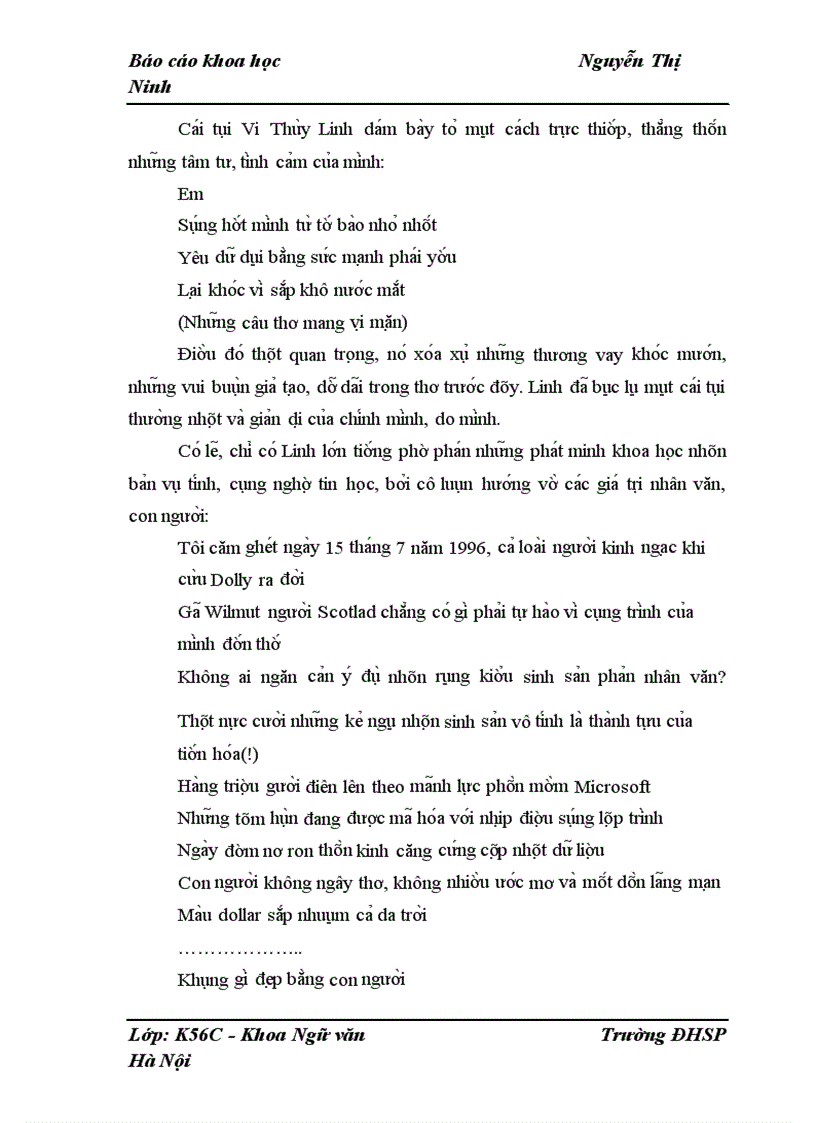 image for page Dạng thức “cái tôi trữ tình” trong thơ Vi Thùy Linh