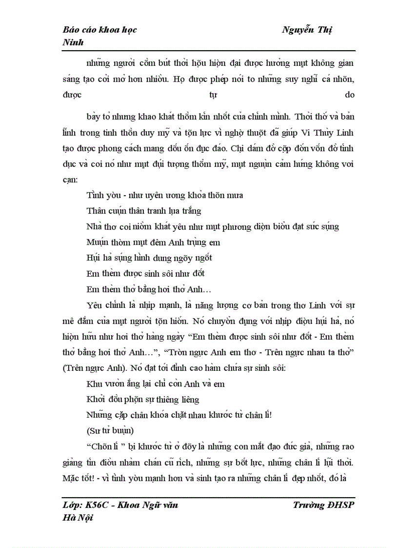 image for page Dạng thức “cái tôi trữ tình” trong thơ Vi Thùy Linh