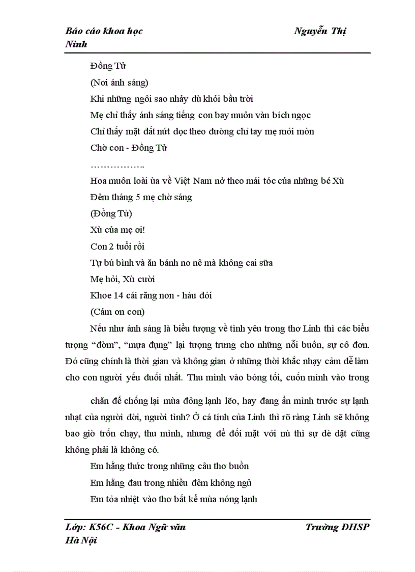 image for page Dạng thức “cái tôi trữ tình” trong thơ Vi Thùy Linh