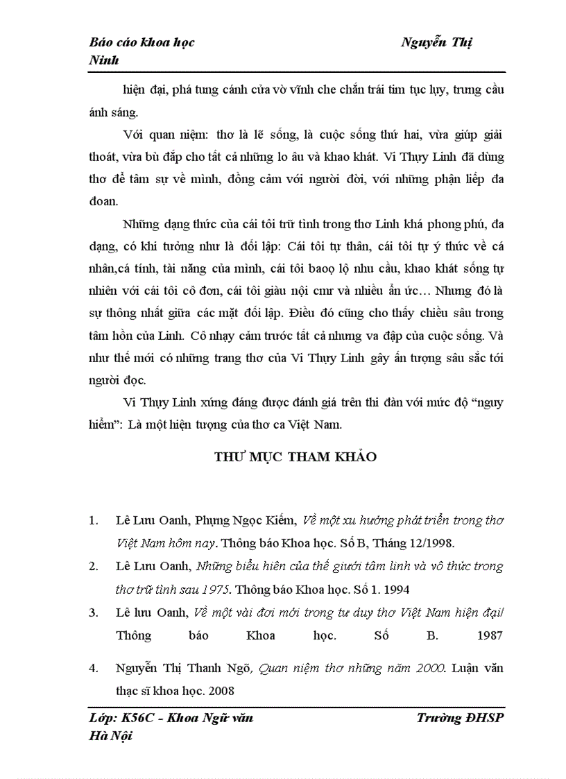 image for page Dạng thức “cái tôi trữ tình” trong thơ Vi Thùy Linh