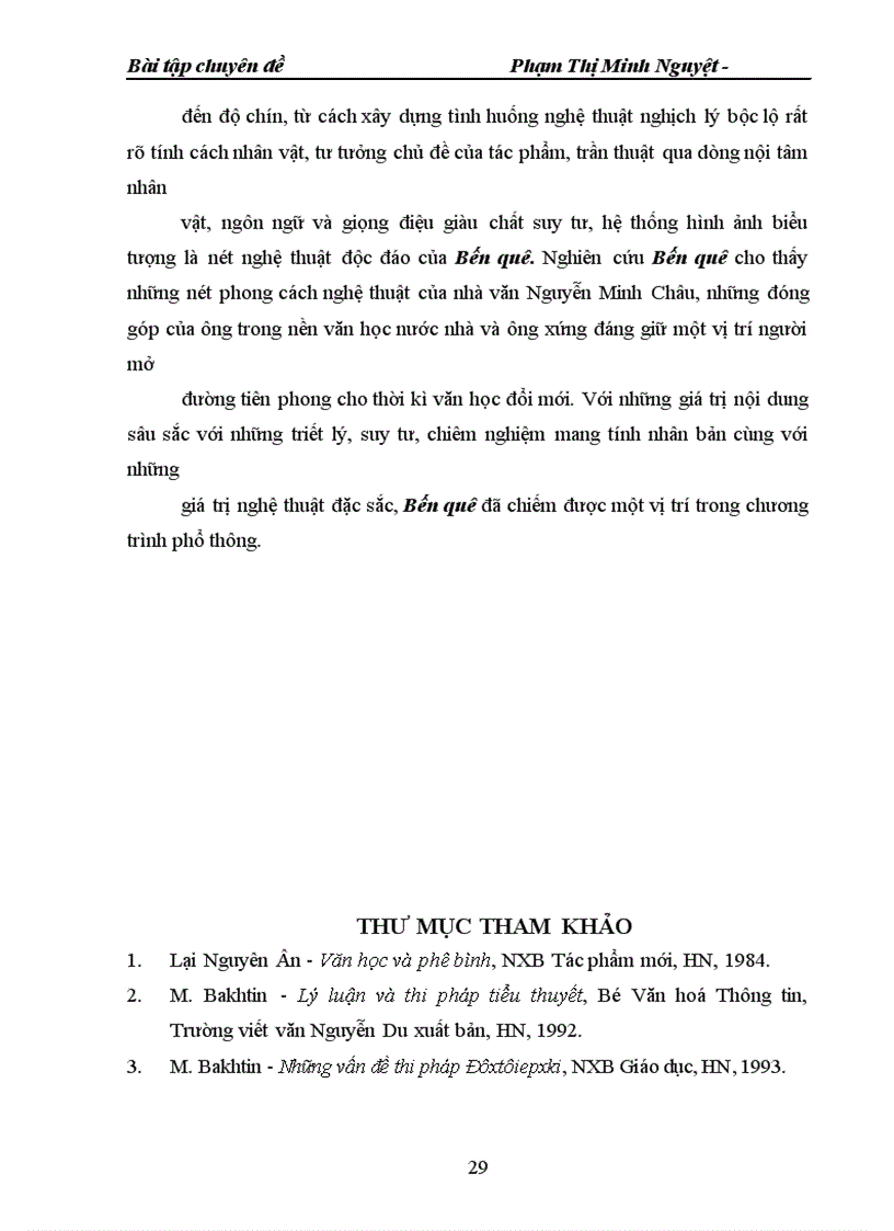 image for page Đánh giá vị trí của bến quê trong sự nghiệp sáng tác của Nguyễn Minh Châu và trong nền văn học
