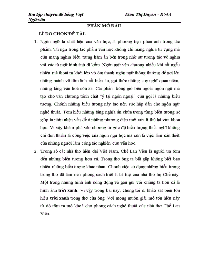 image for page Giá trị biểu trưng của trời xanh trong thơ Chế Lan Viên