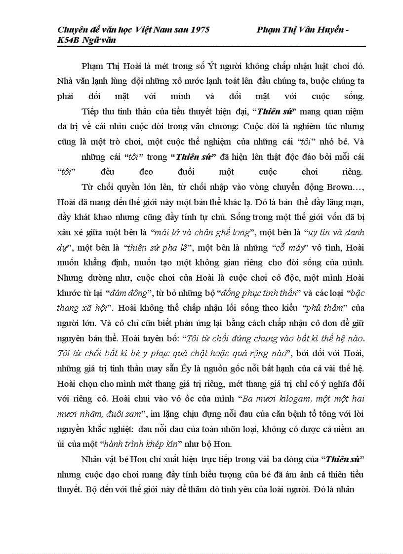 image for page Tiếng gọi trò chơi trong “Thiên sứ” của Phạm Thị Hoài