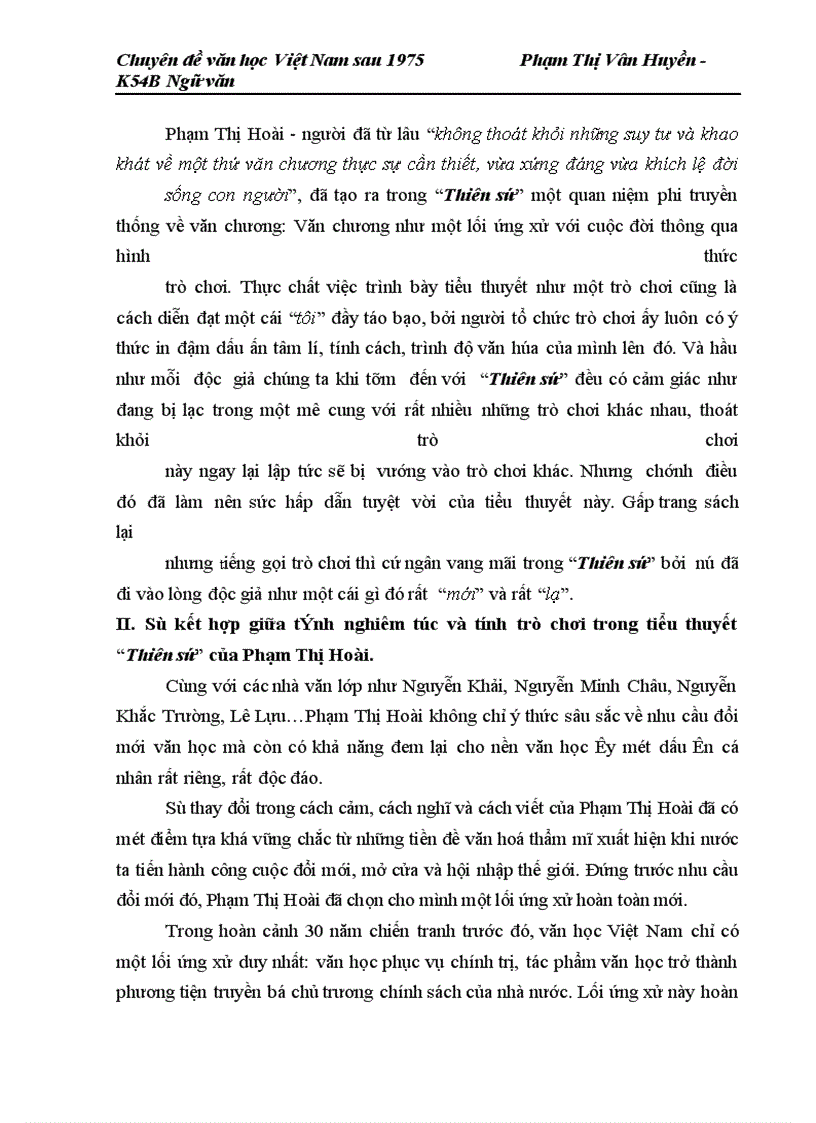 image for page Tiếng gọi trò chơi trong “Thiên sứ” của Phạm Thị Hoài