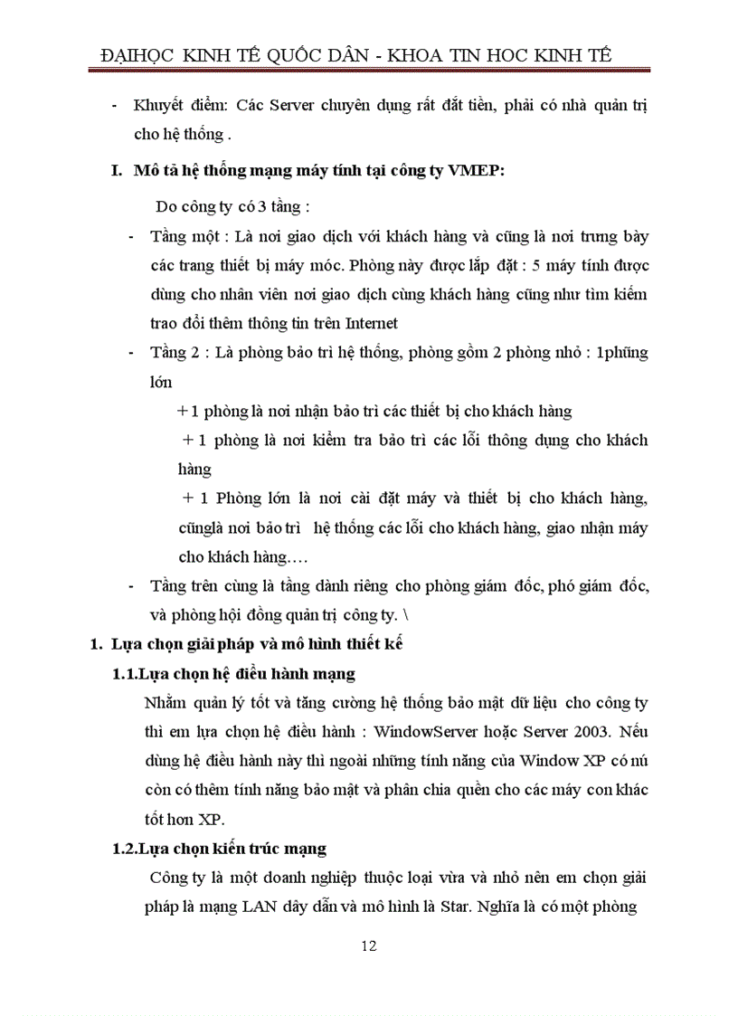 image for page Cài đặt máy tính và khảo sát hệ thống mạng