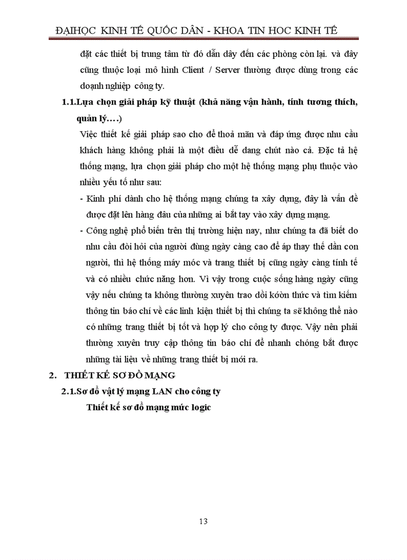 image for page Cài đặt máy tính và khảo sát hệ thống mạng