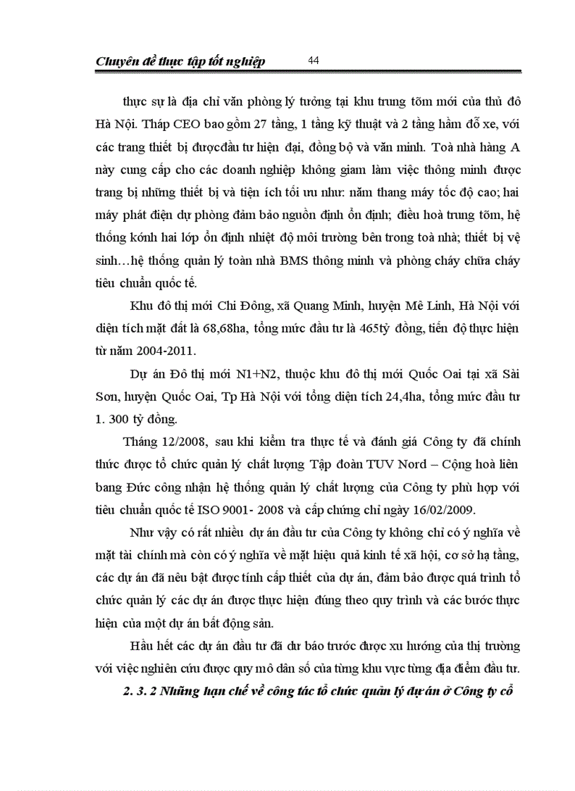 image for page Tổ chức, quản lý các dự án đầu tư bất động sản tại Công ty Cổ phần Đầu tư C.E.O