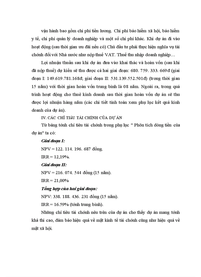 image for page Tổng mức đầu tư và hình thức đầu tư