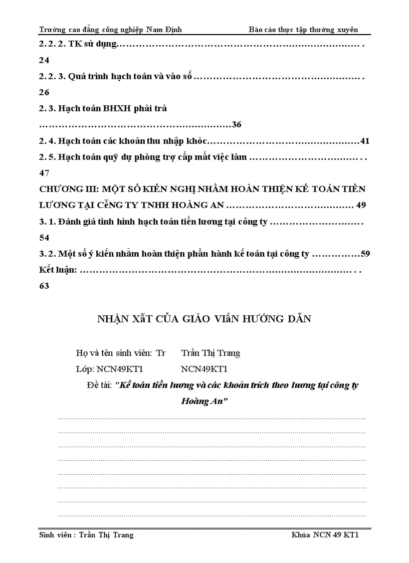 image for page Kế toán tiền lương và các khoản trích theo lương tại công ty Hoàng An