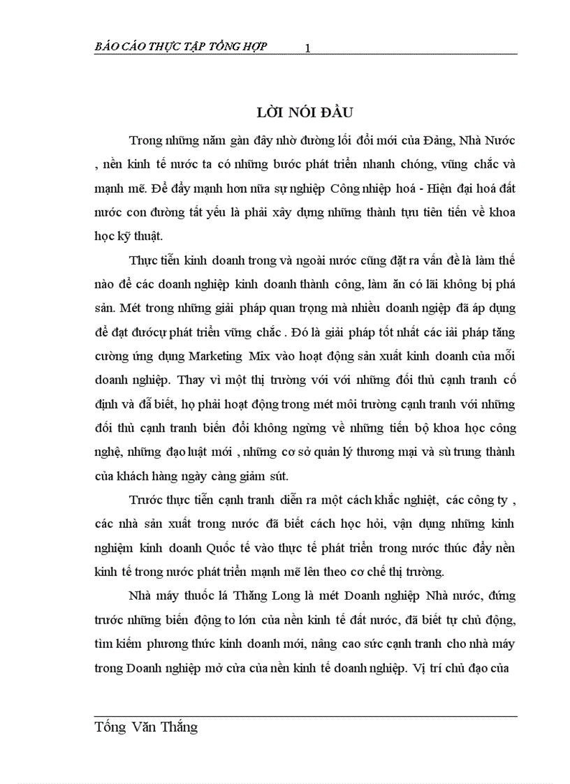 image for page Giải pháp tăng cường ứng dụng Marketing Mix vào hoạt động tiêu thụ sản phẩm tại Công ty Thuốc lá Thăng Long