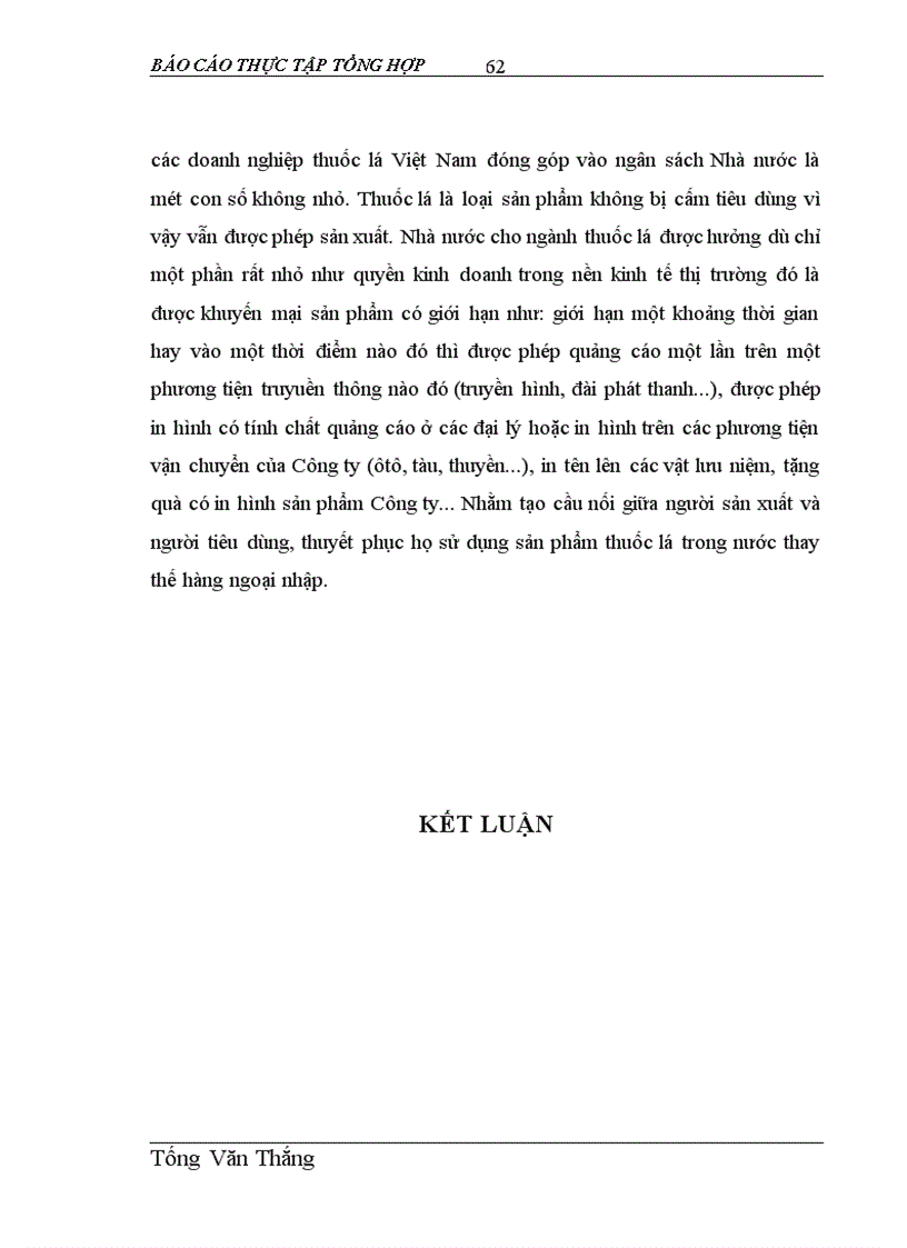 image for page Giải pháp tăng cường ứng dụng Marketing Mix vào hoạt động tiêu thụ sản phẩm tại Công ty Thuốc lá Thăng Long