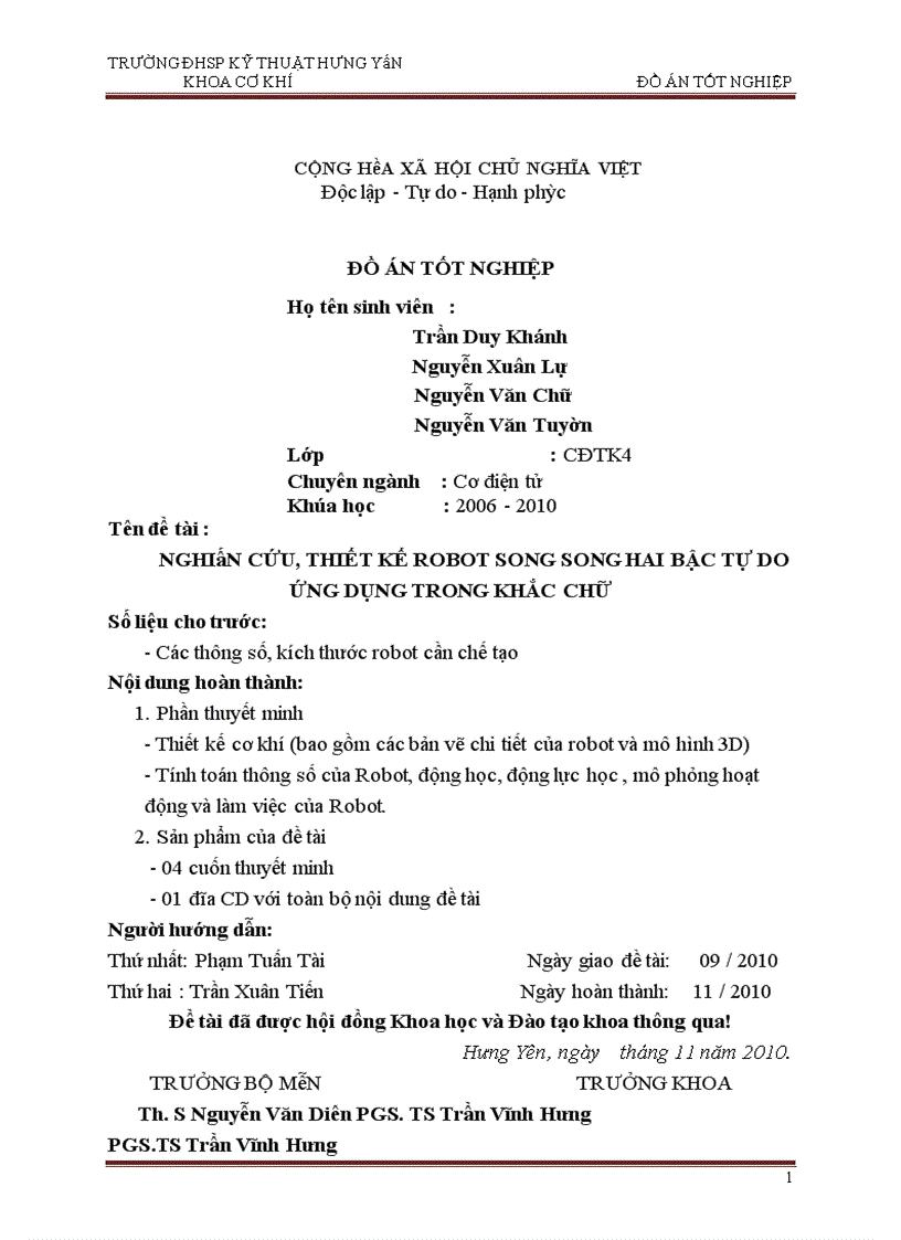 image for page Nghiên cứu, thiết kế robot song song hai bậc tự do ứng dụng trong khắc chữ