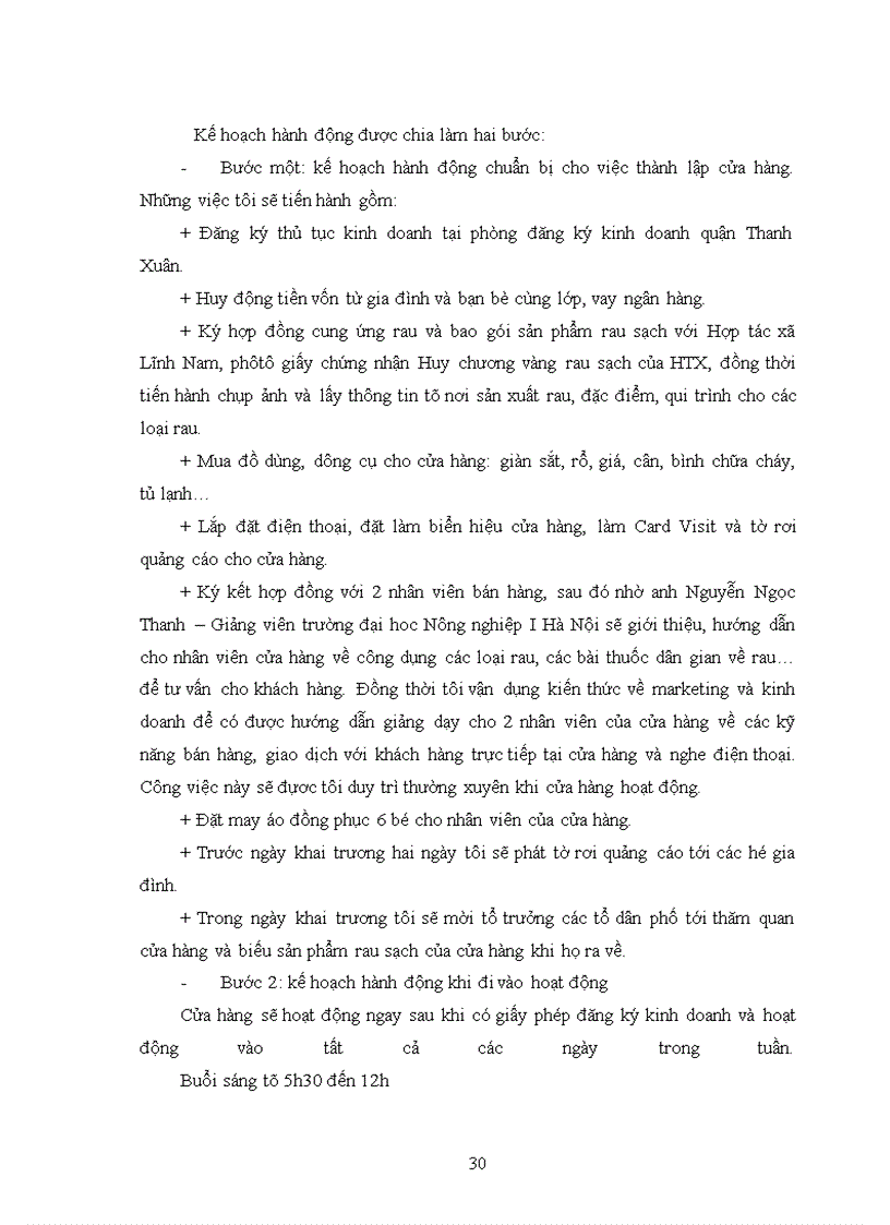 image for page Dự án”cửa hàng rau sạch ”
