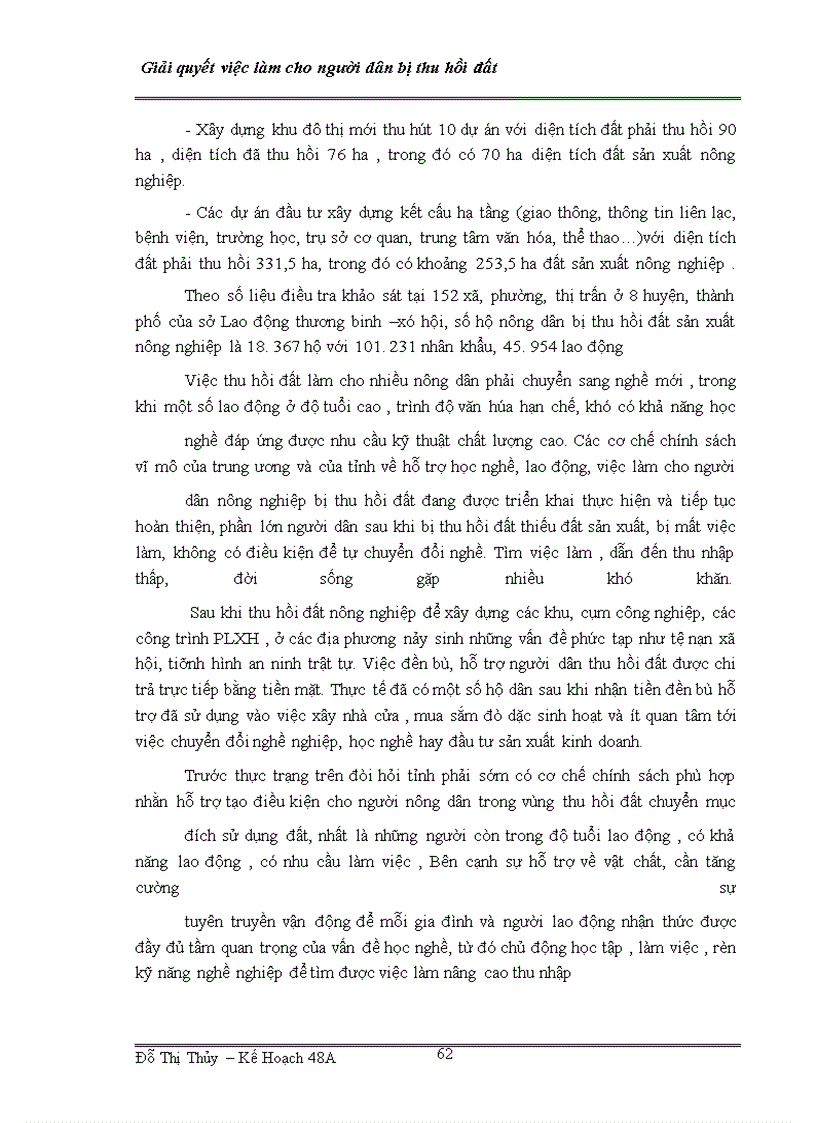 image for page Giải quyết việc làm cho những người dân bị thu hồi đất xây dựng các khu công nghiệp trên địa bàn tỉnh Thái Bình