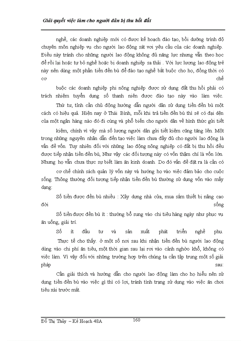 image for page Giải quyết việc làm cho những người dân bị thu hồi đất xây dựng các khu công nghiệp trên địa bàn tỉnh Thái Bình