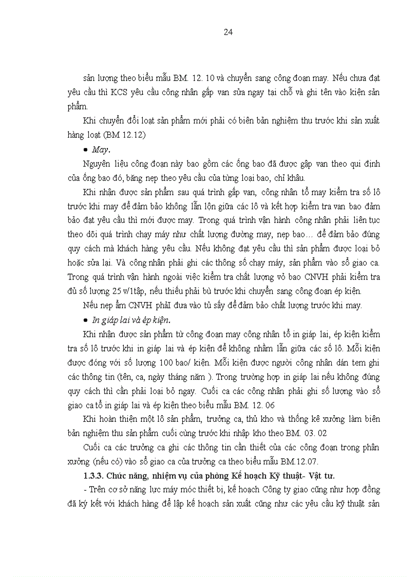 image for page Hoàn thiện công tác lập kế hoạch sản xuất tại Xí nghiệp Bao bì Vĩnh Tuy.