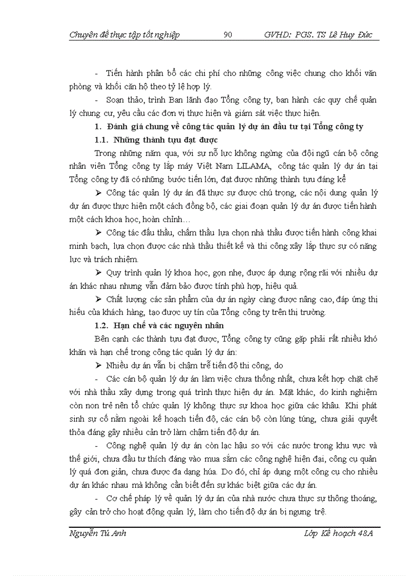 image for page Hoàn thiện công tác quản lý dự án đầu tư tại Tổng công ty lắp máy Việt Nam LILAMA