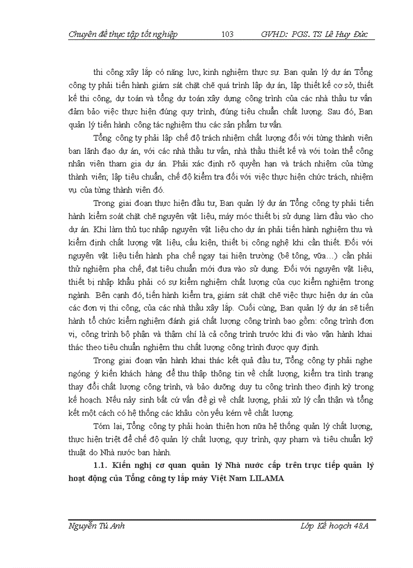 image for page Hoàn thiện công tác quản lý dự án đầu tư tại Tổng công ty lắp máy Việt Nam LILAMA