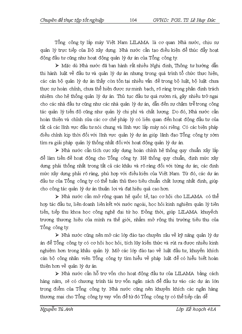 image for page Hoàn thiện công tác quản lý dự án đầu tư tại Tổng công ty lắp máy Việt Nam LILAMA