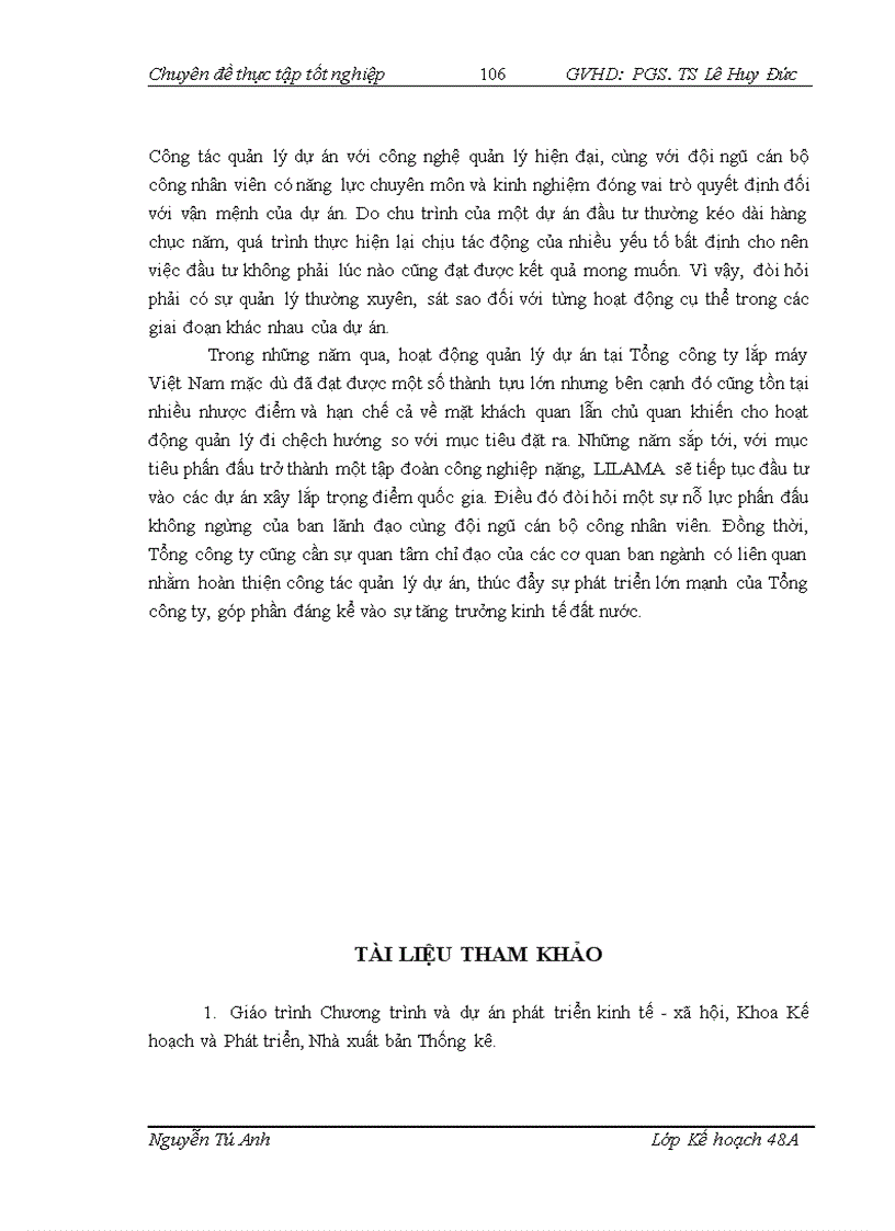 image for page Hoàn thiện công tác quản lý dự án đầu tư tại Tổng công ty lắp máy Việt Nam LILAMA
