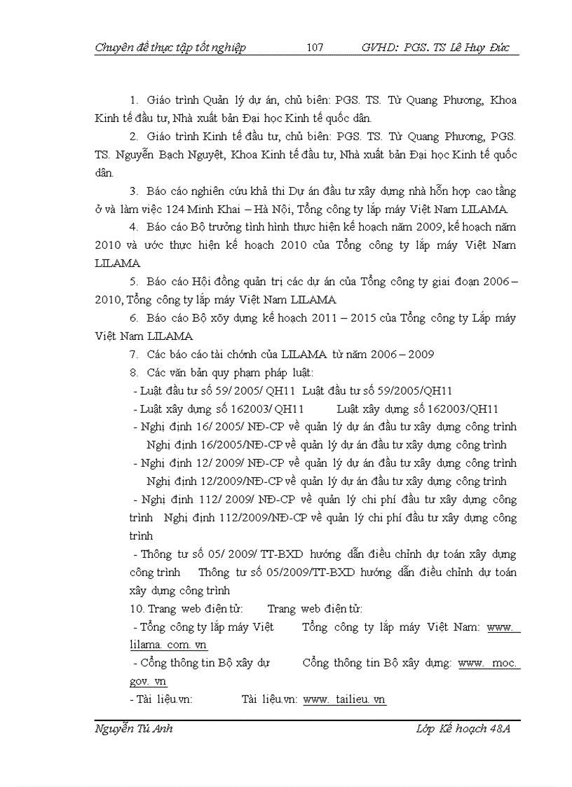 image for page Hoàn thiện công tác quản lý dự án đầu tư tại Tổng công ty lắp máy Việt Nam LILAMA