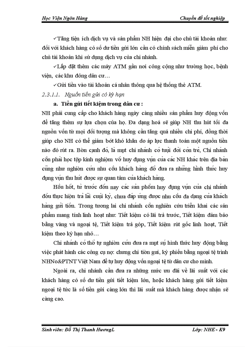 image for page Giải pháp nâng cao chất lượng huy động vốn của chi nhánh NHNo & PTNT Hoàng Mai