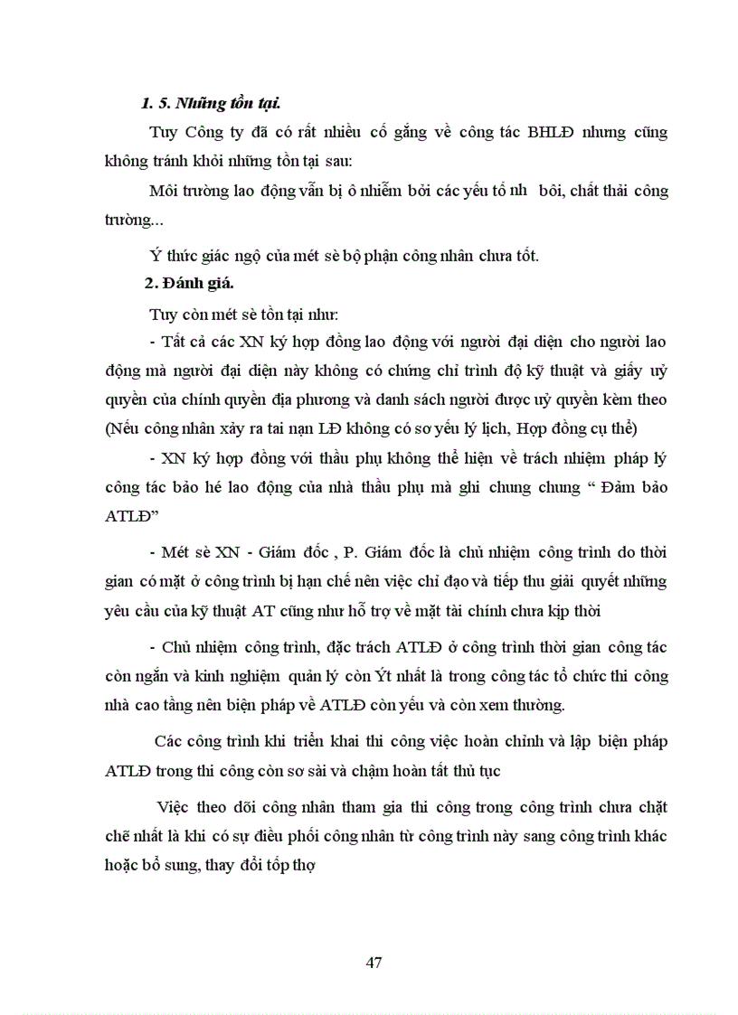 image for page Bảo hộ lao động tại Công ty tu tạo và phát triển nhà