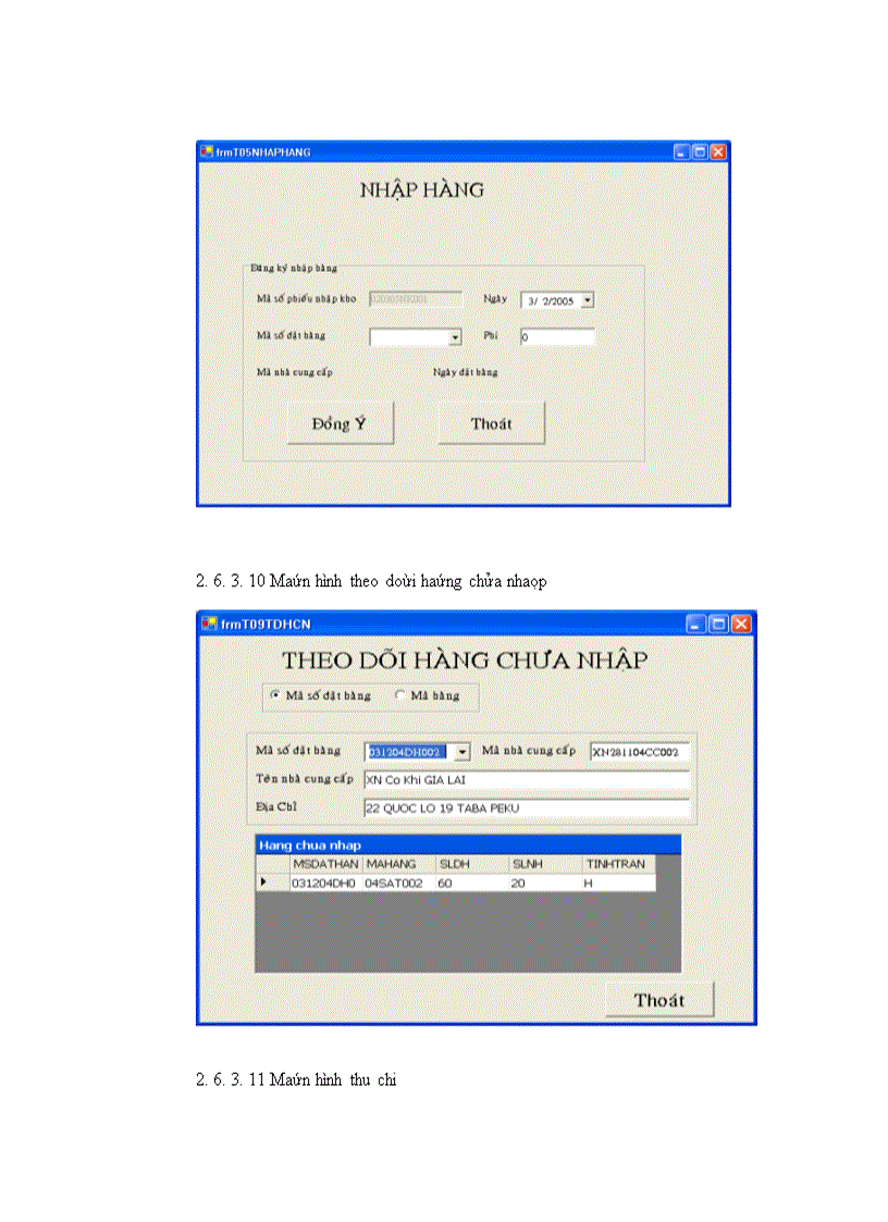 image for page Xây dựng chương trình Quản Lý Nhập/Xuất Hàng Theo Đơn Đặt Hàng