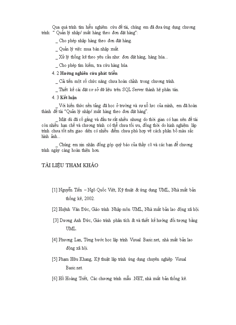 image for page Xây dựng chương trình Quản Lý Nhập/Xuất Hàng Theo Đơn Đặt Hàng